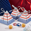 Pyramid Shape Candy Packaging Box CON-WH0078-27-6
