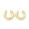 Rack Plating Brass Ring Cuff Earrings for Women EJEW-H135-01G-02-6