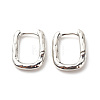 Brass Oval Hoop Earrings for Women EJEW-G306-02P-1