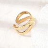 304 Stainless Steel Cuff Open Rings SA-CBAD22F-01G-D-4