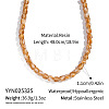 11MM Vintage Resin Polygon Beaded Necklaces IT6760-1-1