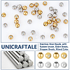 Unicraftale 40Pcs 2 Colors Ion Plating(IP) 202 Stainless Steel Beads STAS-UN0056-15-5