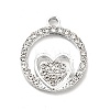 Alloy Rhinestone Pendants ALRI-C007-52P-2