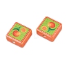 Printed Handmade Porcelain Beads PORC-G016-04M-2