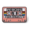 Cassette with Word Record The Beauty Enamel Pins JEWB-I023-01C-1