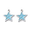 304 Stainless Steel Enamel Charms STAS-M102-20P-04-1