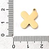 304 Stainless Steel Pendants STAS-K297-09X-G-3