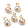 ABS Plastic Imitation Pearl Charms FIND-C039-02A-1