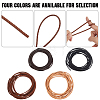 5M Round Braided Cowhide Letter Cord WL-GF0001-34B-02-5