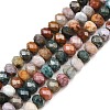 Natural Ocean Agate/Ocean Jasper Beads Strands G-C259-A32-5x8mm-4