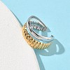 304 Stainless Steel Cuff Open Rings RJEW-Z121-02GP-10-3