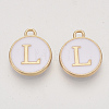 Golden Plated Alloy Charms X-ENAM-S118-01L-1