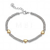304 Stainless Steel Beaded Bracelets for Women WG7B0C0-01-1