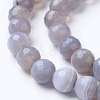 Natural Banded Agate Beads Strands G-G754-02-8mm-3