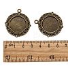 Tibetan Style Alloy Pendant Cabochon Settings X-TIBE-T003-08AB-NR-3