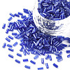 Transparent Colours Luster Glass Bugle Beads SEED-N005-001-A02-1