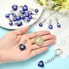 20Pcs 4 Styles Handmade Evil Eye Lampwork Pendant Decorations HJEW-YW00316-5