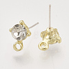 Alloy Stud Earring Findings PALLOY-N0149-21F-2