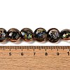 Handmade Dichroic Foil Glass Beads Strands DICH-U001-11G-4