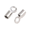 304 Stainless Steel Fold Over Crimp Cord Ends STAS-P434-05C-P-2