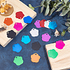 18Pcs 9 Colors Aluminum Alloy Pendants ALUM-AR0001-02-2