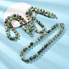 12MM Natural Green Line Jasper Round Beaded Necklaces GG-CBAA808-02P-D-1