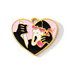 304 Stainless Steel Enamel Pendants STAS-OY001-83G-1