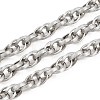 304 Stainless Steel Textured Rope Chains CHS-C022-06P-1