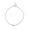 Shell Pearl Beaded Necklaces for Women NJEW-JN03985-1