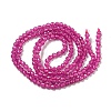 Lab Grown Red Corundum Beads Strands G-L591-A01-01-1-2