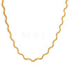 Stainless Steel Wavy Snake Chain Necklaces for Women LS-MB0752-1-2