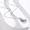 304 Stainless Steel Openable Moon Pendant Cable Chain Necklaces for Women STAS-Z114-18P-2