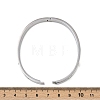 201 Stainless Steel with Rhinestone Bangles for Women BJEW-B138-04P-5