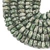 Natural Green Spot Jasper Beads Strands G-L654-I13-01-4
