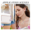 22Pcs 11 Colors Opaque Printed Acrylic Pendants MACR-TA0002-87-8