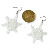 3Pairs 3 Colors Christmas Snowflake Glass Seed Braided Dangle Earrings EJEW-MZ00236-4