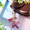 Alloy Resin Butterfly Keychains KEYC-TADJ0002-02G-K-5