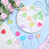 Resin Pendants RESI-WH0026-148B-4
