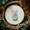 4 Sheets 11.6x8.2 Inch Stick and Stitch Embroidery Patterns DIY-WH0455-196-7