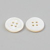 Natural 4-Hole Freshwater Shell Buttons BUTT-T011-01A-3