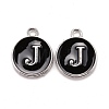 Platinum Plated Alloy Charms LS-ENAM-S118-02J-P-1