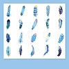 Feather Shape PET Sticker PW-WG99ABE-04-1