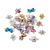 24Pcs 12 Styles Alloy Enamel Connector Charms FIND-BG0001-03-13