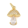 Brass Micro Pave Cubic Zirconia Charms KK-H525-03A-G-1