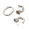 925 Sterling Silver Fold Over Clasps STER-B006-02P-2