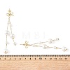 Shell Pearl Round Beaded Tassel Earrings EJEW-TA00816-5