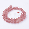 Watermelon Stone Glass Bead Strands G-G735-44F-10mm-2