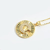 Brass Micro Pave Cubic Zirconia Necklaces FS-WG1D774-03-1