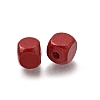 Spray Painted Wooden Beads WOOD-P021-01B-12-2