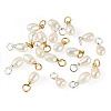 20Pcs 2 Styles Natural Cultured Freshwater Pearl Rice Charms PALLOY-TA00379-3